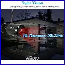 KKmoon 4CH Wireless 1080P NVR 720P Outdoor Home WIFI Camera CCTV Security System