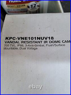 KT&C VNE101NUV18 Outdoor Dome SECURITY CAMERA SONY CCD II 750 TVL 30 IR LED CCTV