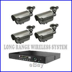 LONG RANGE WIRELESS TRANSMIT UP TO 1700 FT Security Cameras Night Vision With DVR