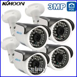 LOT KKMOON 3MP CCTV Bullet PoE IP Security Camera Waterproof Night Vision O1W2