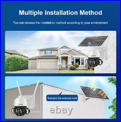 LS VISION 4MP Wireless WIFI Solar Security Camera System Outdoor CCTV PTZ Camera