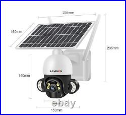 LS VISION 4MP Wireless WIFI Solar Security Camera System Outdoor CCTV PTZ Camera