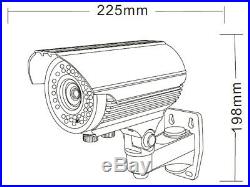 License Plate TVI Camera Sony Starvis 2.24 MP 1080P 5-50mm Lens 200 ft LED Range
