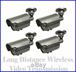 Long Distance 1700ft Wireless Nightvision Cctv Camera Full System 4ch Dvr