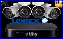 Lorex 1080p HD 8-Channel Security System 1TB HDD DVR & 4x 1080p HD Cameras NEW