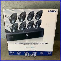 Lorex 4K Ultra HD 8-Channel Security System with 8 Cameras 2TB DVR Smart Voice