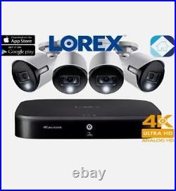 Lorex Smart 4K ultra HD 8-Channel 2TB DVR 4-5M Bullet Camera Security System NEW