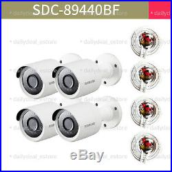 Lot of 4 NEW SAMSUNG SDC-89440BF 4MP Super HD bullet camera (SDH-C85100BFN)