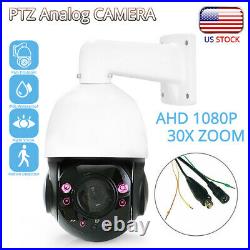 Mini AHD PTZ 1080P Security Camera 30x Zoom IR Outdoor Medium Speed Dome 2MP USA