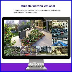 New 8CH DVR 4MP AHD Security Cameras Outdoor IR Lens CCTV System Night Vision