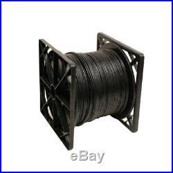 New Black 1000ft Bulk Rg59 Siamese Cable 20awg+18/2 Cctv Security Camera Wire