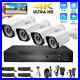 New Outdoor 5MP HD Wired Security Camera 8CH DVR WiFi Home CCTV System Kit