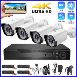 New Outdoor 5MP HD Wired Security Camera 8CH DVR WiFi Home CCTV System Kit