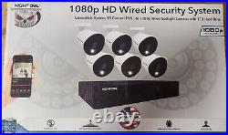 Night Owl 16-Channel 1080p Wired DVR Security 6 Camera System 1TB Drive, NEW