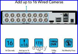 Night Owl 16 Channel 8 Camera Wired Security Camera System with 1TB Hard Drive