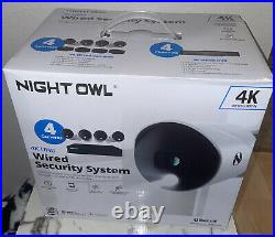 Night Owl 4K Ultra HD Wired Security System New Factory Sealed White Fast Ship