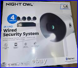 Night Owl 4K Ultra HD Wired Security System New Factory Sealed White Fast Ship