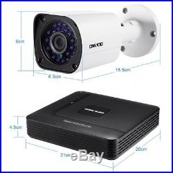 OWSOO 8CH 1080N DVR 8pcs 720P 1500TVL Waterproof Camera CCTV Surveillance System