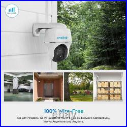Outdoor Security Camera System Pan Tilt 3G/4G LTE Solar Battery Powered Camera
