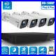 Outdoor Security Camera System PoE 8CH 4pcs Cameras with IR Night Vision NVR