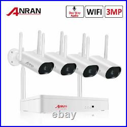 Outdoor Security Camera System Wireless WIFI Audio 8CH HD 3MP NVR CCTV IR Night