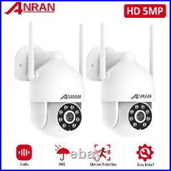 Outdoor Security Camera Wireless 5MP 2 Way Audio CCTV WIFI Home Pan/Tilt System