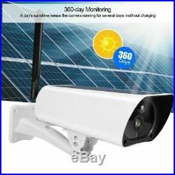 Outdoor Solar Powered Security CCTV Camera 4G GSM Remote Monitor Night Vision