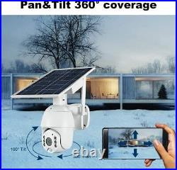 Outdoor Solar Security CCTV Camera Wireless Wi-Fi 1080P Motion Night Vision Home