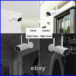 Outdoor Wireless Security Camera System 8CH NVR CCTV 1080P HD Home Kits With 2TB
