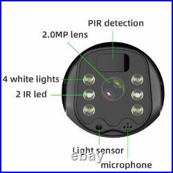PTZ Waterproof 4G Solar Camera SIM Card Color Night WiFi 1080P CCTV Surveillance