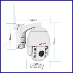 Pan/Tilt 1080P WIFI Wireless IP Camera Security System CCTV Outdoor 2-way Audio