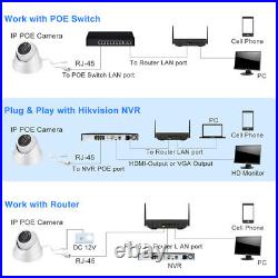 Panoeagle 4K 8CH ColorVu Security Camera System MIC POE 8MP Dome CCTV Camera Lot