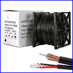RG59 Siamese Coaxial Cable Camera CCTV 20AWG + 18/2 Security Power 500ft 1000ft
