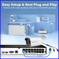 Reolink 4K 16CH PoE NVR Network Video Recorder for CCTV Security Camera 4TB HDD