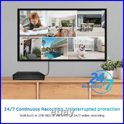 Reolink 8CH 4K CCTV Security System NVR Kit Person Vehicle Detection with 2TB HDD