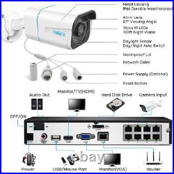 Reolink 8CH NVR 4K Home CCTV POE Camera Security System Person Vehicle Detection