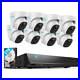 Reolink 8CH NVR 5MP PoE Security Camera System Home CCTV Surveillance Outdoor 2T