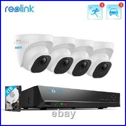 Reolink 8MP 8CH NVR Dome 4k IP CCTV Camera Home POE Security System IR Night 2TB