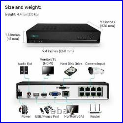 Reolink Renewed 8CH 5MP NVR Security Camera Recorder CCTV Surveillance 2TB HDD