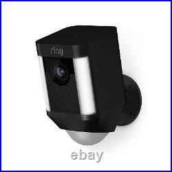 Ring Spotlight Cam Battery HD Security Camera Battery Two-Way Talk and Siren BLK