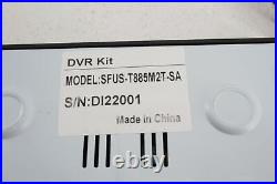 SAFEVANT SFUS-T885M2T-SA Black 8 Channel 5MP CCTV Camera Security System