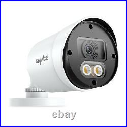 SANNCE 1/2/4pcs HD 1080P Full Color Night Vision Security Camera Warm Light LED
