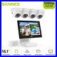 SANNCE 10.1 LCD Monitor 5in1 4CH DVR Outdoor 1080P CCTV Security Camera System