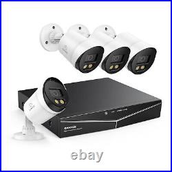 SANNCE 1080P HDMI 16CH DVR 2MP Full Color Security Camera System Night Vision AI