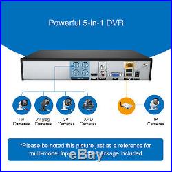 SANNCE 1080P HDMI 8CH/4CH CCTV DVR 720P Outdoor IR Home Security Camera System
