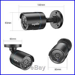 SANNCE 1080P HDMI 8CH DVR 1500TVL IR Outdoor CCTV Security Camera System 1TB US
