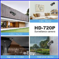SANNCE 1080P HDMI HD 8CH DVR 1500TVL IR Outdoor CCTV Security Camera System 1TB