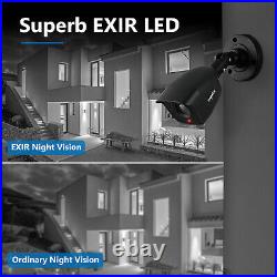 SANNCE 1080P Security System Camera 5in1 4CH DVR CCTV EXIR Night Vision Outdoor