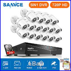 SANNCE 16CH 1080P HDMI 5in1 DVR 1500TVL IR CCTV Security Camera System 1TB APP