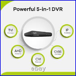 SANNCE 16CH Channel CCTV 1080P H. 265+ DVR HD 2TB HDD for 2MP TVI Security Camera